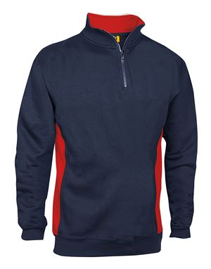 'Zone ' Two-Tone Quarter-Zip Sweatshirt  SH0051